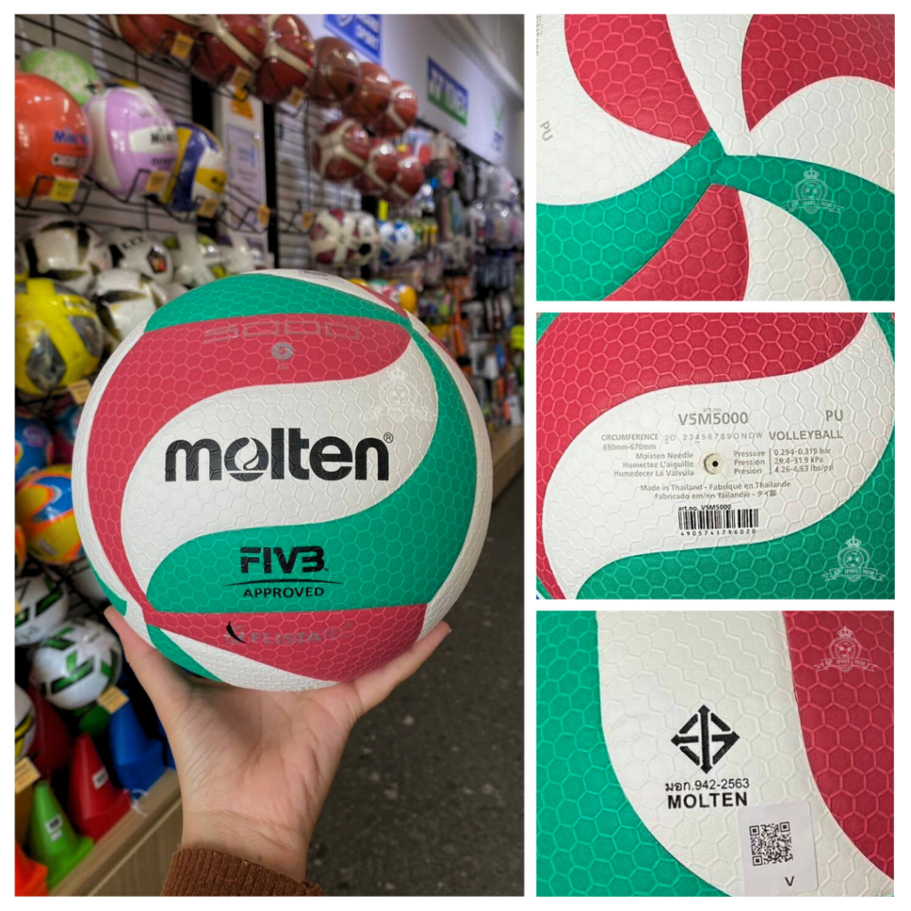 Molten V5M5000-LNV – Ballon De Volley Flistatec, Cuir Synthétique, Agréé FIVB, Marque DVV 1